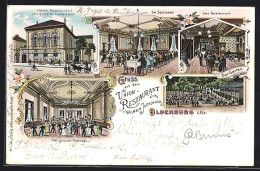 Lithographie Oldenburg I. Gr., Union-Restaurant Von Wilhelm Juckenack  - Oldenburg