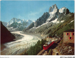 AKPP7-0586-TRAIN - CHAMONIX - MONT BLANC - LA MER DE GLACE - TRAIN DU MONTENVERS  - Trains