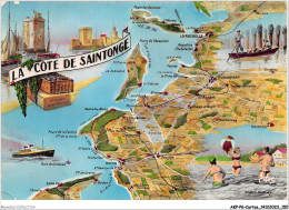 AKPP6-0524-CARTES - LA COTE DE SAINTONGE  - Cartes Géographiques