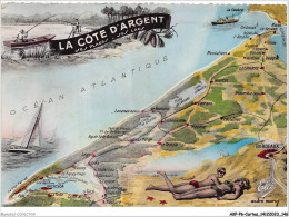 AKPP6-0522-CARTES - LA COTE D'ARGENT  - Cartes Géographiques
