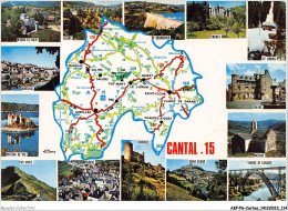 AKPP6-0506-CARTES - CANTAL  - Cartes Géographiques