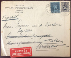 Belgique Divers Sur Enveloppe De Tournai + étiquette EXPRES - (B3874) - Other & Unclassified