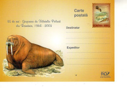 ROMANIA 2003: POLAR ASPECTS, 5 Unused Prepaid Postal Stationery Cards - Registered Shipping! - Entiers Postaux
