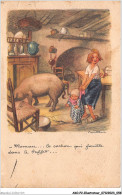 AKOP2-0144-ILLUSTRATEUR - POULBOT - Maman - Le Cochon Qui Fouille Dans Le Buffet - Poulbot, F.