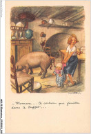 AKOP2-0137-ILLUSTRATEUR - POULBOT - Maman - Le Cochon Qui Fouille Dans Le Buffet - Poulbot, F.