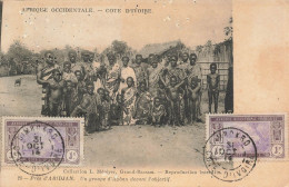 MIKICP8-044- COTE D IVOIRE PRES D ABIDJAN UN GROUPE D AGBAN DEVANT L OBJECTIF - Ivory Coast