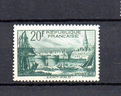 France 1938 Port Of St Malo 20 Franc Stamp (Michel 415) Nice MLH - Neufs