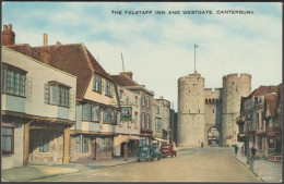 The Falstaff Inn And Westgate, Canterbury, Kent, C.1940s - Valentine's Postcard - Canterbury