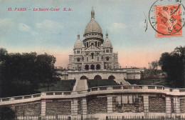 FRANCE - Paris - Le Sacré Cœur - E M - Colorisé - Vue Générale - Carte Postale Ancienne - Sacré Coeur