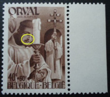 BELGIQUE N°558 V12 Point à La Gauche Du Nez MNH** - 1931-1960