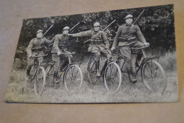 Ancienne Photo Guerre 14-18,Cyclistes,militaire,originale - Krieg, Militär