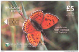 CYPRUS - Butterfly, Lesser Fiery Cooper, 09/01, Used - Papillons