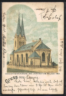 Lithographie Idstedt, Gedächtniskirche Am 25. Juli 1901  - Autres & Non Classés