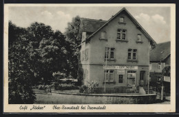 AK Ober-Ramstadt /Darmstadt, Hotel-Cafe Röcker Mit Garten Aus Der Vogelschau  - Darmstadt