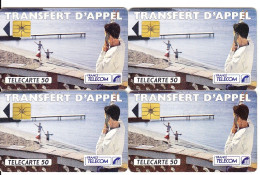 Lot De 4 Télécartes 50 Unités TRANSFERT D'APPEL De 1992 - 600 Bedrijven