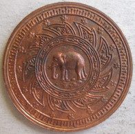 Medaille En Cuivre . à Identifier , Thailande Ou Cambodge ? Elephant. - Other & Unclassified