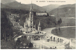 CPA FRANCE 65 HAUTES-PYRENEES LOURDES - La Basilique Vue Plongeante - Lourdes