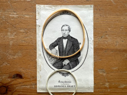 Litho Hemelsoet Romanus Braet Voorzitter Toneel En Letterkundige Maatschappij Vlaams Gezelschap Gent *1826+1859 Nevele - Décès