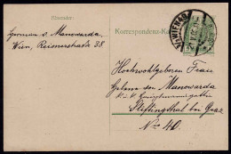 Postkarte Mit Eingedruckter Marke - Wien Am 21.V.1909. - Autres & Non Classés