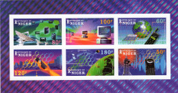 Niger 1997, Telecom, Telephone, Computer, Satellite, BF IMPERFORATED - Niger (1960-...)
