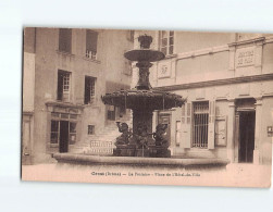 CREST : La Fontaine, Place De L'Hôtel De Ville - état - Crest