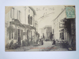 2024 - 2118  ROQUEFORT LANDES  (Landes)  :  Rue De L'EGLISE   1907   XXX - Roquefort