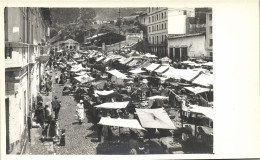 Ecuador, QUITO, Mercado De La Av. 24 De Mayo (1940s) RPPC Postcard - Ecuador