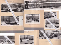 Lot 7 Photos Glaceries De MOUSTIER S/S  Fabrication Des Halls 13 Et 20 -4-1967 - Métiers