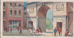 22 Londonderry, Bishops Gate  - Celebrated Gateways 1909  - Players Cigarette Cards - Antique - Bridges - Player's