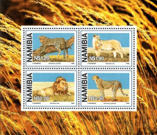 Namibia - 1998 Large Wild Cats MS (**) # SG 786 - Félins