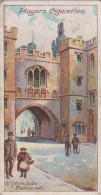 4 Clerkenwell St Johns Gate  - Celebrated Gateways 1909  - Players Cigarette Cards - Antique - Bridges - Player's