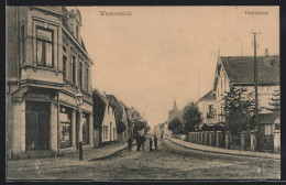 AK Westerstede, Peterstrasse Mit Kaffeegeschäft Und Turmblick  - Westerstede