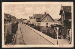 AK Westerstede, Bahnhofstrasse Mit Geschäft  - Westerstede