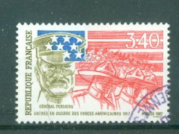 FRANCE - N°2477 Oblitéré - 70°anniversaire De L'entrée En Guerre Des Etats-Unis, Lors De La 1ere Guerre Mondiale. - Used Stamps