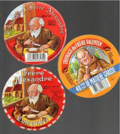 Fromages Moines Frère Valentin, Frère Alexandre, Val Des Moines, Saint Nicolas Gourmand, étiquette  Couvercles Lot De 8 - Fromage