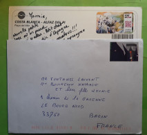 ESPANA ESPAGNE SPAIN,  Lot De 2 Lettres / Cp Avec Timbres Privés Me  BY POST , Private Post Stamps , TB - Automatenmarken [ATM]