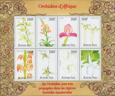 Burkina Faso MNH Minisheet - Orchids
