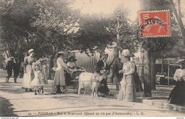 Q26-17) FOURAS - SUR LE BOULEVARD QUAND ON N'A PAS D'AUTOMOBILE - (VOITURE A CHEVRE) - Fouras-les-Bains