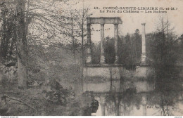 Q26-77) CONDE SAINTE LIBIAIRE (SEINE ET MARNE) LE PARC DU CHATEAU - LES RUINES - (2 SCANS) - Autres & Non Classés