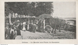 Q25-45) ORLEANS - LA MARCHE AUX PUCES  (LE GUENAIRE) - (BROCANTE - MINI CARTE D'ORIGINE 13,5 X  7,8 - 2 SCANS) - Orleans