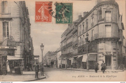 Q24- 47) AGEN - BOULEVARD DE LA REPUBLIQUE - Agen