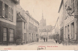 Q20-10) VILLENAUXE (AUBE)  RUE DE LA GARE -  (2 SCANS) - Sonstige & Ohne Zuordnung