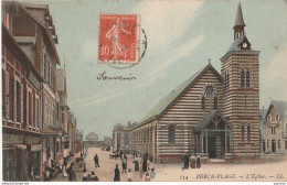 Q19-62) BERCK PLAGE - L'  EGLISE  - (ANIMEE - HABITANTS - COLORISEE) - Berck