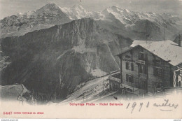 Q19- SCHYNIGE PLATTE (SUISSE)  HOTEL BELLEVUE  - (2 SCANS) - Autres & Non Classés