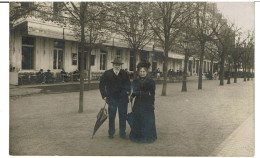 PAU - CARTE PHOTO  -  Place Royale  -  Grand Café  -  Hôtel De La Paix  - (  CARTE RARE ) - ( Voir Verso ) -  VOIR SCANS - Pau