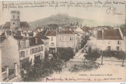 Q19-70) VESOUL - RUE LEBLOND ET LA MOTTE -  (COLORISEE - OBLITERATION DE 1903 - 2 SCANS) - Vesoul