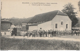 52) BOLOGNE - LA  GRANDE COUTELLERIE - ECOLE INDUSTRIELLE - DEPART POUR LA PROMENADE  - (2 SCANS) - Autres & Non Classés