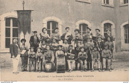 52) BOLOGNE - LA  GRANDE COUTELLERIE - ECOLE INDUSTRIELLE - FANFARE  - (2 SCANS) - Autres & Non Classés