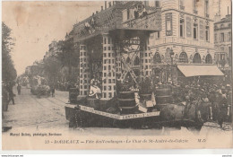 Q13-33) BORDEAUX - FETE DES VENDANGES - LE CHAR DE SAINT ANDRE DE CUBZAC - (2 SCANS) - Bordeaux