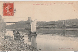  Q11-82) AUVILLARS (AUVILLAR) PONT SUR LA GARONNE - (ANIMEE - LAVANDIERES - LAVEUSES - BARQUE) - Auvillar